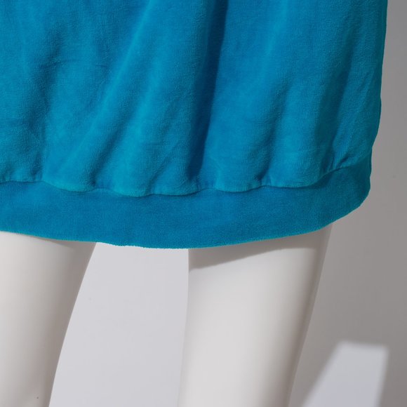 Vintage Velour Turquoise Fish Sweater - Picture 12 of 12